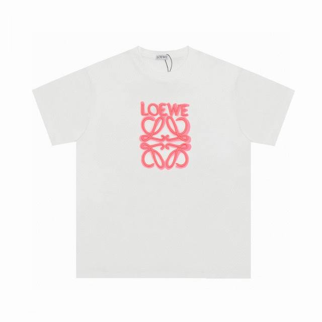 Top OEM quality Loewe 25Ss classic embroidered T-shirt short sleeve No need for