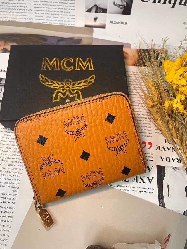 Mcm classic short zipper small wallet with box Speaking of small wallets, we hav