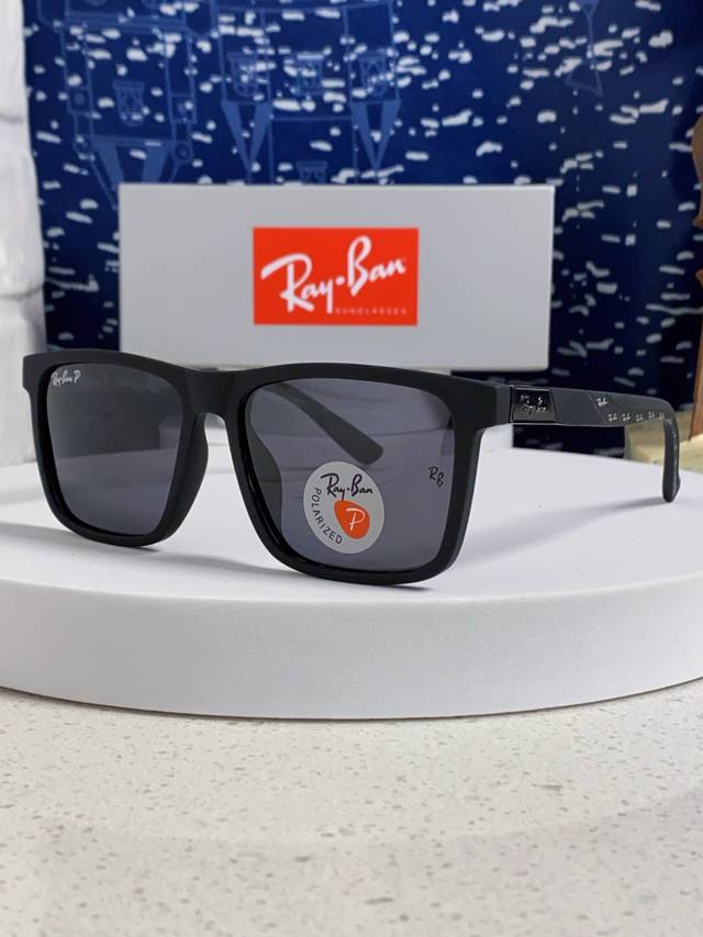 Rayban 2025 new sunglasses square fashion retro men's driving sun protection sun