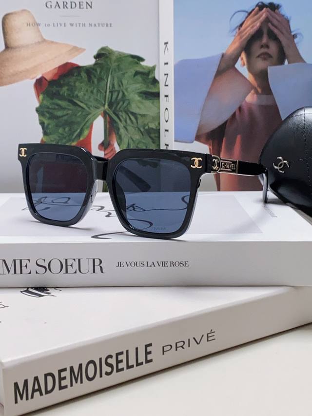 Chanel Chanel 2025 new hot sale new square frame women's sunglasses anti-ultravi