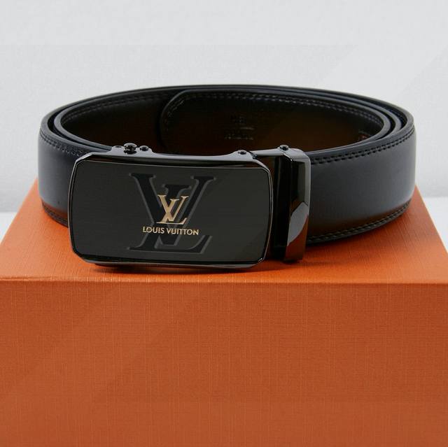 Original Louis Vuitton Louis Vuitton frosted automatic smooth buckle high-qualit