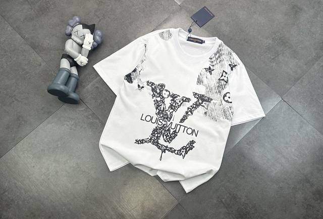 Louis Vuitton inkjet short sleeves! L Remember The Future 25Fw Creative Director