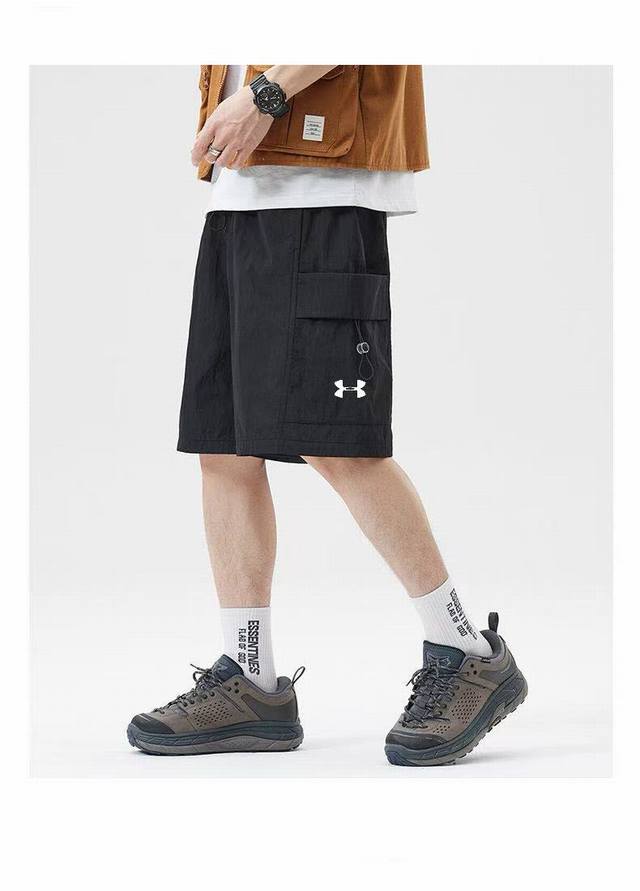 for Ua Under Armour 2025 summer new quick-drying sports shorts! Imported printed