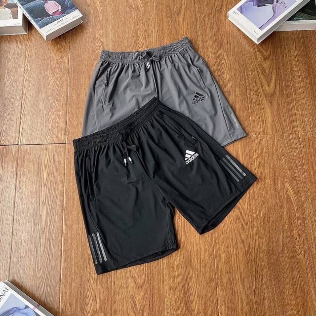 for Adidas classic three-stripe counter model small logo printed sports ice silk