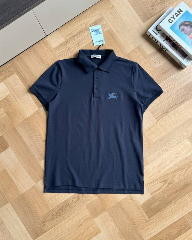 Burberry 25Ss Warhorse Embroidered Logo Polo Short Sleeve Unisex Style As always