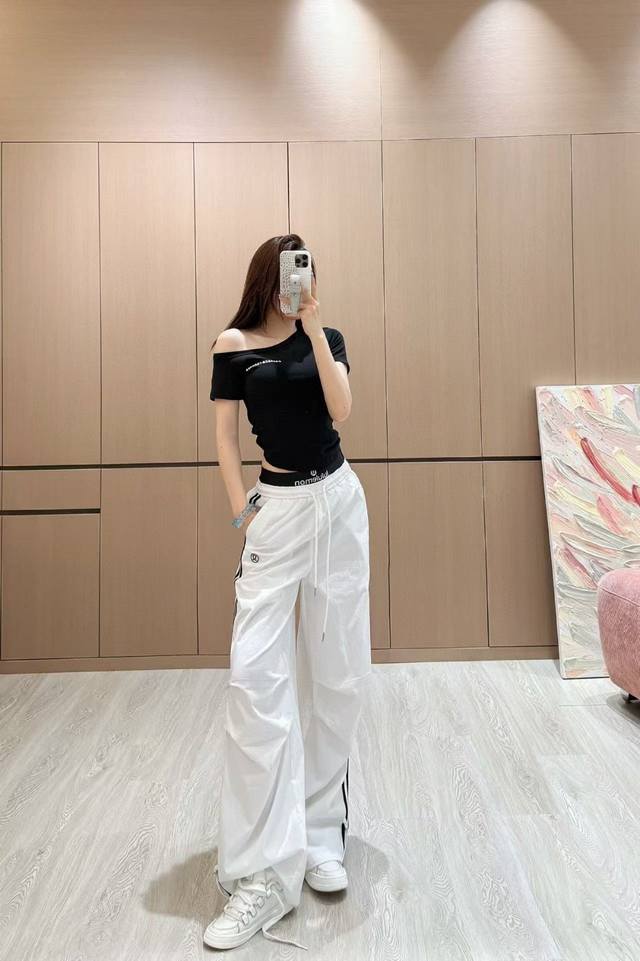 New arrival Lulu 25Ss new double waist casual pants The color is versatile and t