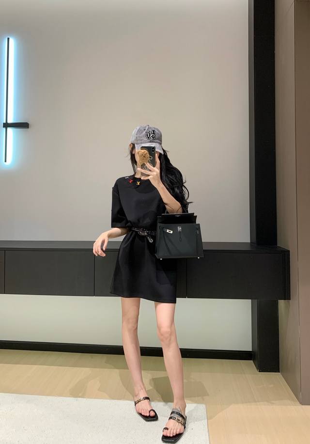 New arrival Louis Vuitto* Donkey 25Ss new summer sports style dress Very comfort