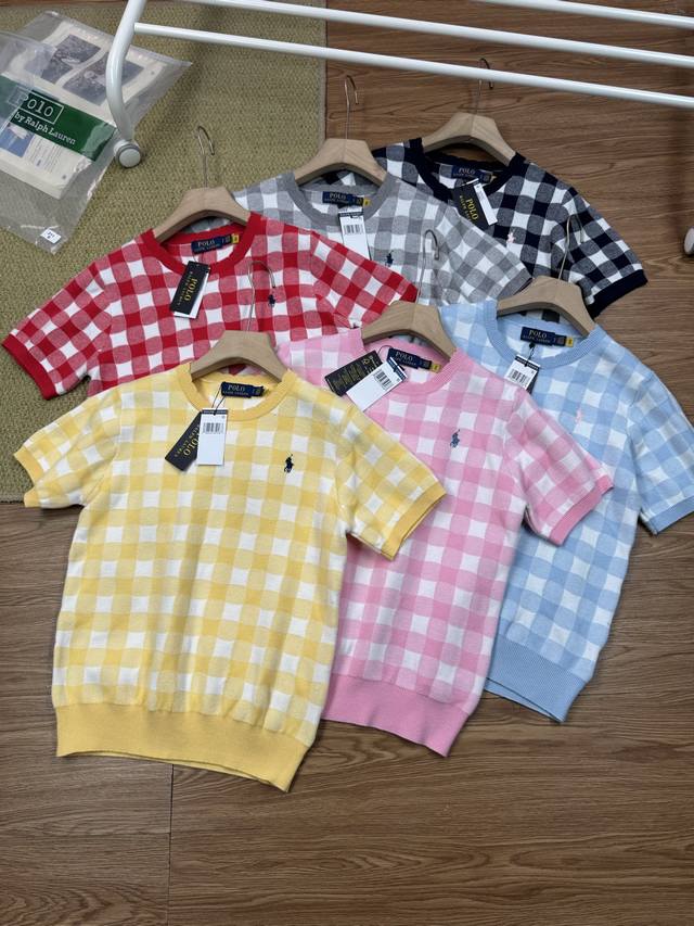 Top quality, always on sale all year round Ralph Lauren plaid jacquard basic pon