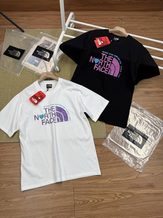 Thenorthface The North Face all-cotton heavy-printed logo short-sleeved T-shirt