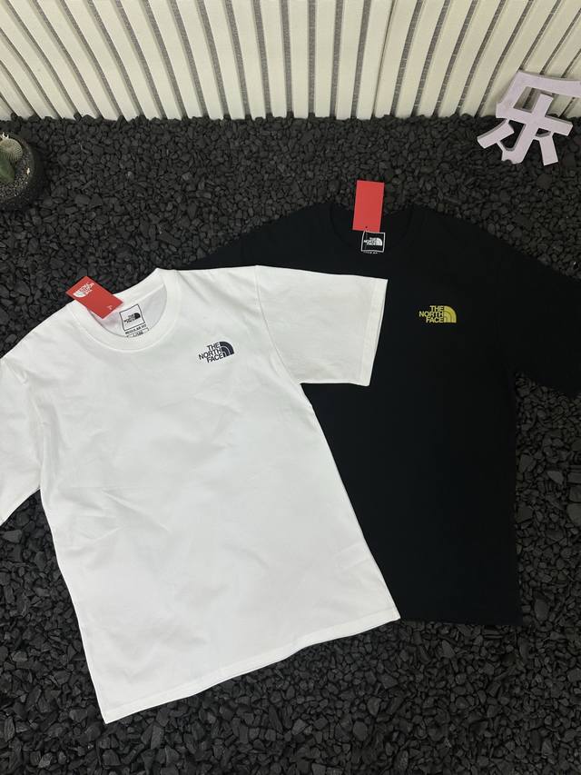 The North Face 25Ss Tnf round neck short-sleeved T-shirt with big fish colorful