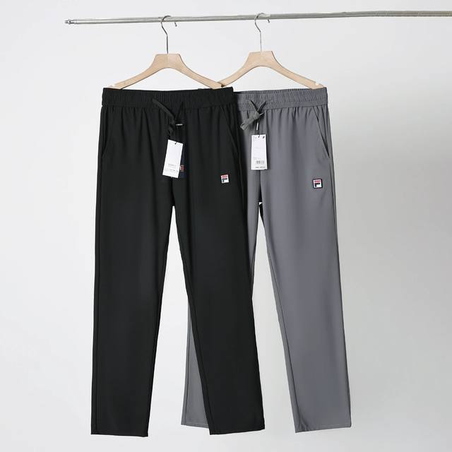Fila Tencel Straight Full Elastic Casual Pants A new model with a good reputatio