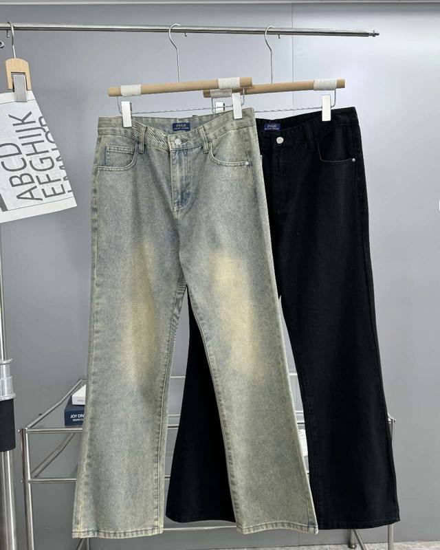Ralph Lauren Polo overseas limited edition solid color jeans, same style for men