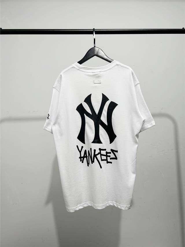 High version, Mlb cabinet new geometric letter print short-sleeved T-shirt! Thre