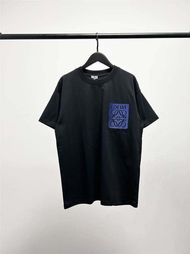 High version, very good quality, high-quality Loewe embroidered pocket logo shor