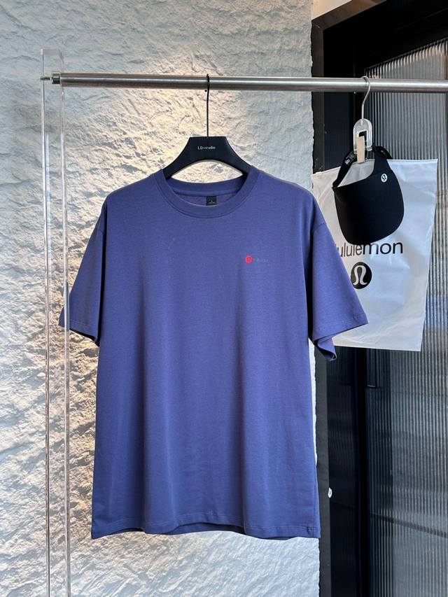 New men's and women's five classic colors Lululemon 2025 summer cotton T-shirt s