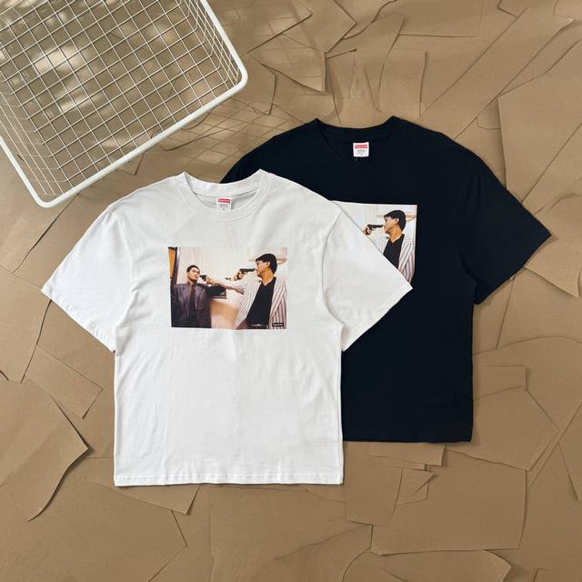 Supreme Chow Yun-fat The Killer Printed Round Neck Short Sleeve T-shirt 2014 is