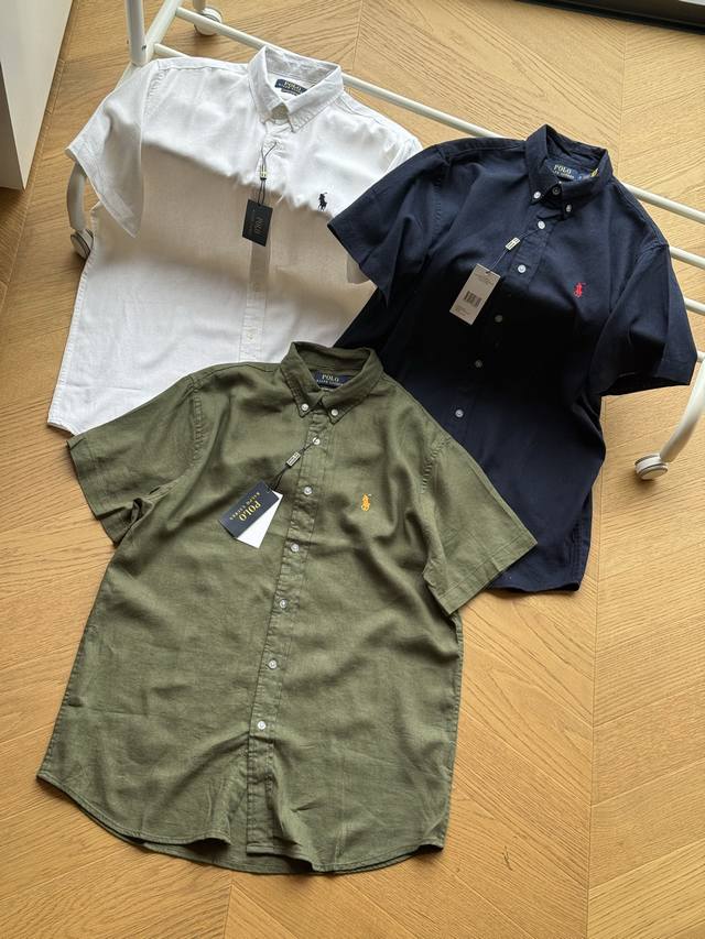 Cotton and Linen Ralph Lauren Classic Small Logo Embroidery Cotton and Linen Sho