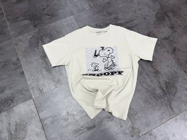 New counters in stock Coach 25 latest Snoopy co-branded T-shirt, 25Ss new summer
