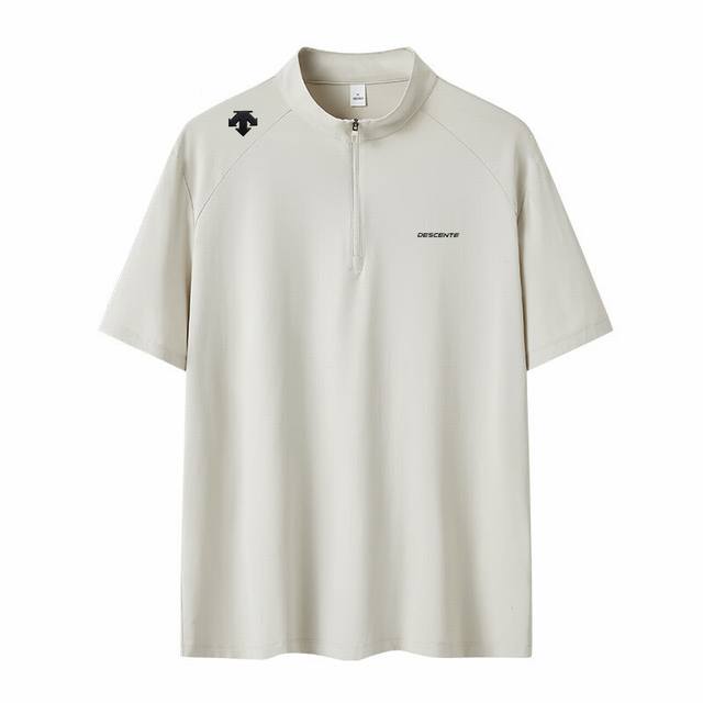 Descente 25Ss high quality new three-color quick-drying short-sleeve {silicone v