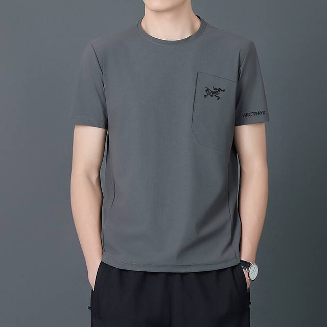 Arc'teryx 25Ss high quality new three-color quick-drying short-sleeve {silicone