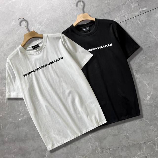 High quality Armani Ea7 2025 spring new men's classic basic round neck T-shirt H