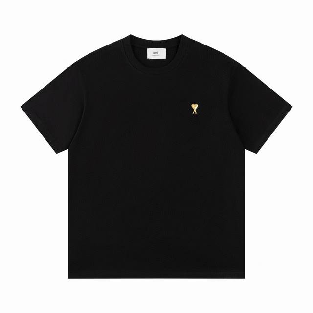 Market No.1 Quality Ami 2025Ss Spring New Classic Metal Badge Short Sleeve We ha