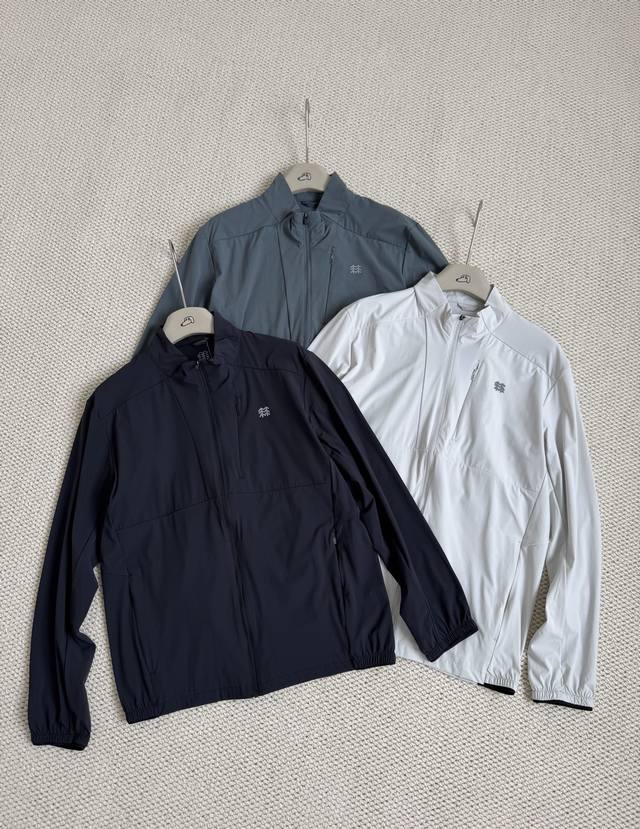 for Kolon Sport Men's Knit Jacket with Stretch Cool to Touch Upf + Sun Protectio