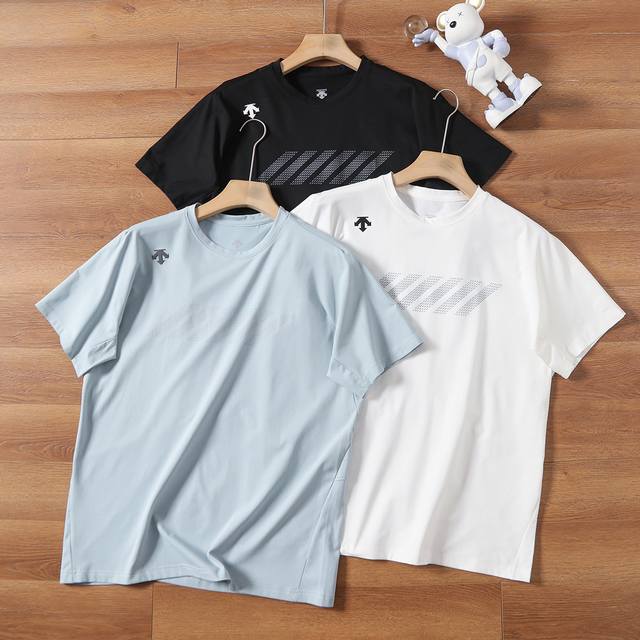 for Descente comprehensive training and fitness Tough short-sleeved T-shirt swea