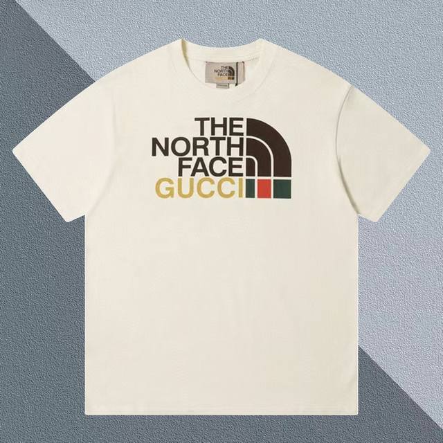 High Quality] Gucci Gtnf The North Face co-branded short-sleeved T-shirt uses 16
