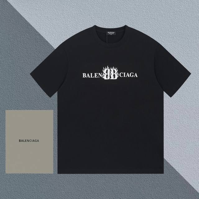 2025Ss Balengianga Paris autumn and winter new Bb flame starch letter design wor