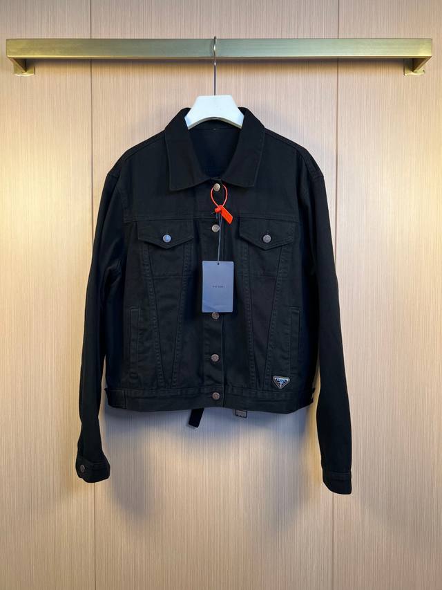 Prada 25Ss new logo denim jacket size: S-Xl