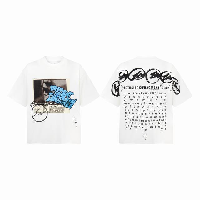 Tr10 Travis Scott x Fragment Design joint model Cactus Jack logo logo letter pri
