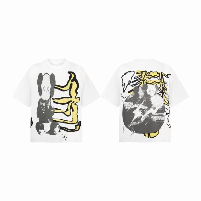 Tr17 Travis Scott Cactus Jack x Kaws x Fragment Design three-party joint cartoon
