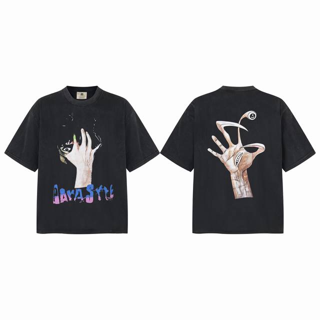 Vt9267 Saint Michael X Parasyte "Parasyte" direct printing retro washed distress