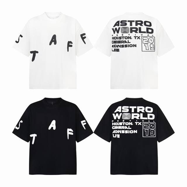 Tr16 Travis Scott Canctus Jack classic letter peripheral unisex short-sleeved T-