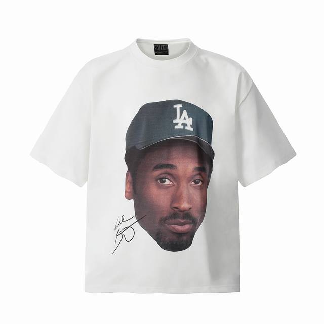 Vt9175 Kobe Bryant NBA superstar Big Face portrait print retro short-sleeved T-s