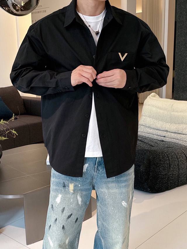 Vtaenlitn High-end Valentino, new shirts create a sense of fashion art, three-di