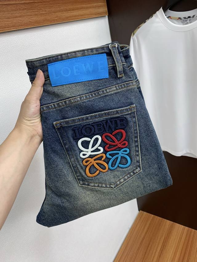 Loewe 25 autumn and winter new men's jeans in stock today, original cloth and or