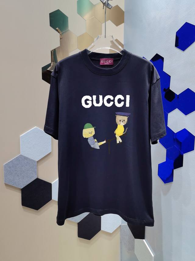 Gucci high quality 2025Ss spring and summer new classic pattern large logo print