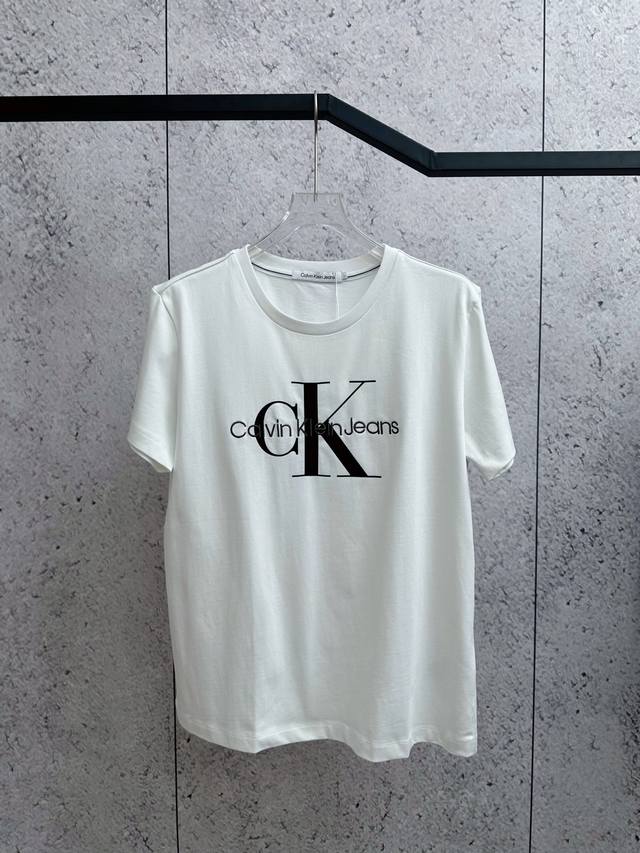Calvin Klein Jeans embroidered letters comfortable pure cotton letters overprint
