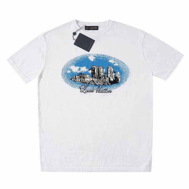 Lv Early Spring New Round Pattern Short Sleeve Knitted Short Sleeve T-shirt This