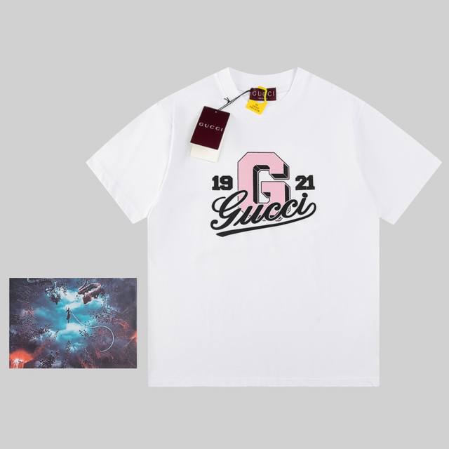 Gift box G Home | 25Ss new 1921 printed round neck T-shirt Size Xs-SML Women's m