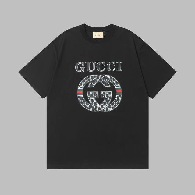 Gucci printed short-sleeved T-shirt - Size: S, M, L, Xl - Color: black, beige, w