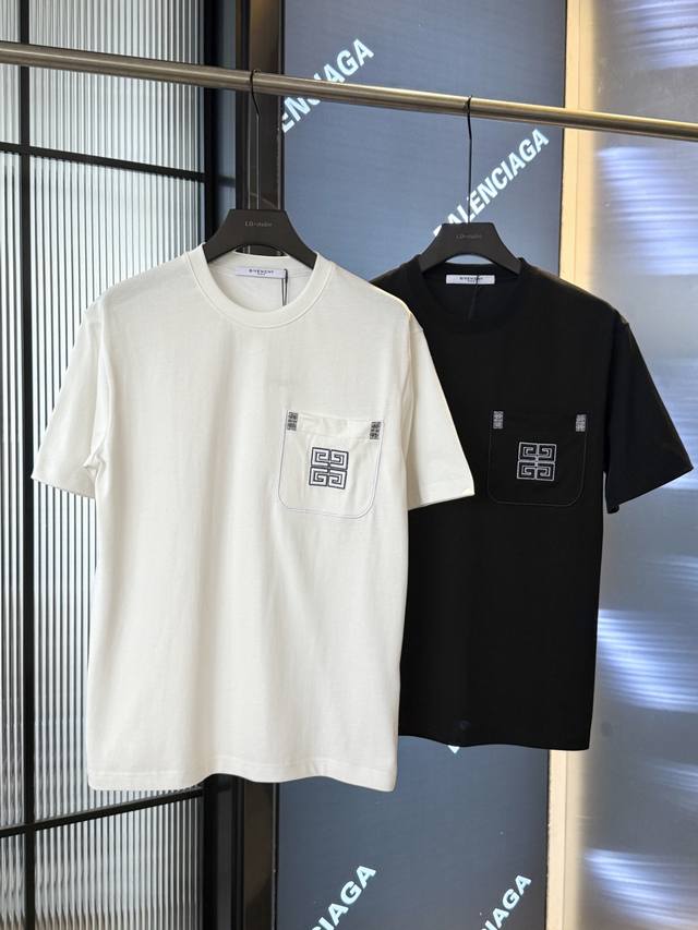 Givenchy 2025Ss new pocket embroidery couple casual short-sleeved T-shirt Share