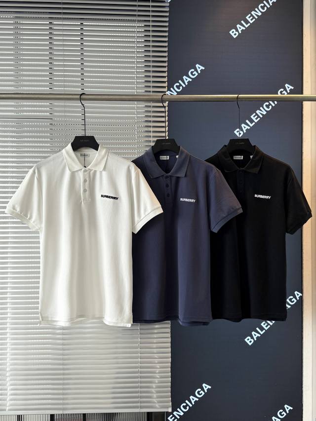 Burberry 2025 summer new men's short-sleeved Polo shirt, the brand's latest desi