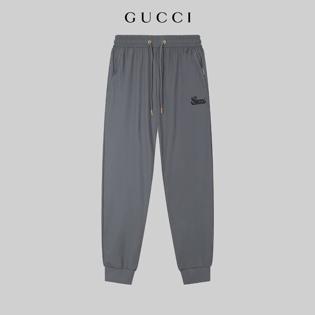 Gucci Spring and Summer new two-color high-quality thin sports casual ice silk p