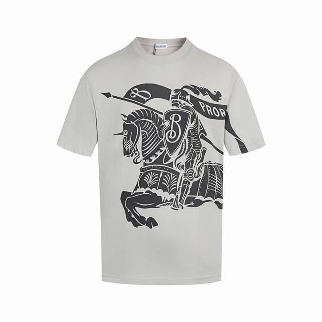 White background top version Burberry Bbr war horse large print Large Logo class