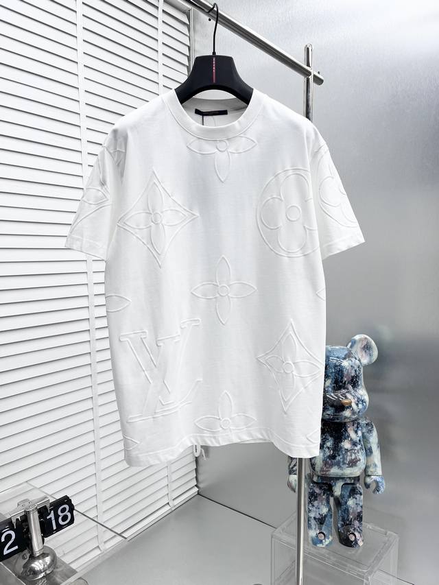 Lv*25Ss new short-sleeve, the latest brand classic Logo pattern, high standard c