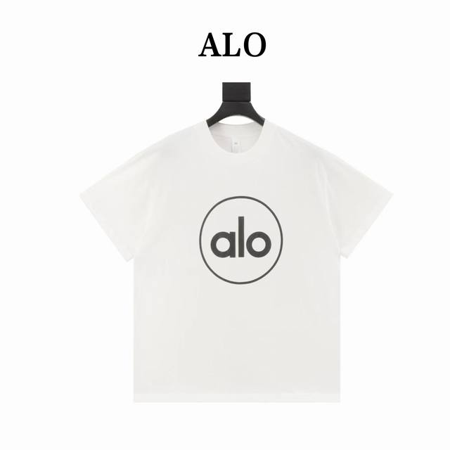Alo 25 new spring and summer round neck loose unisex printed T-shirt Loose and c