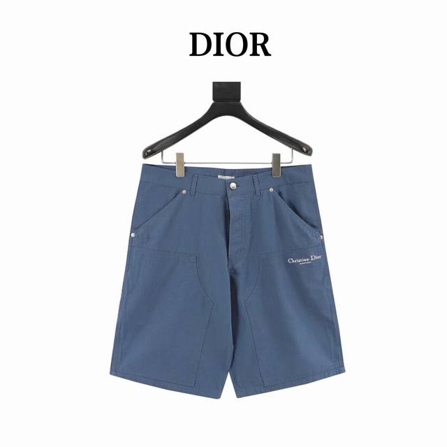 Dior small letter embroidered cargo shorts The latest summer style cargo shorts.